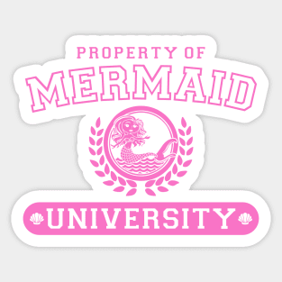 Mermaid University Sticker